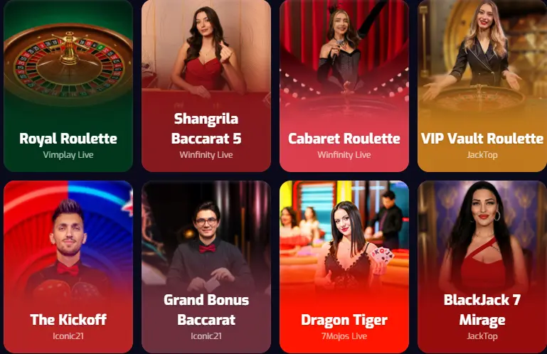 trixino casino live games